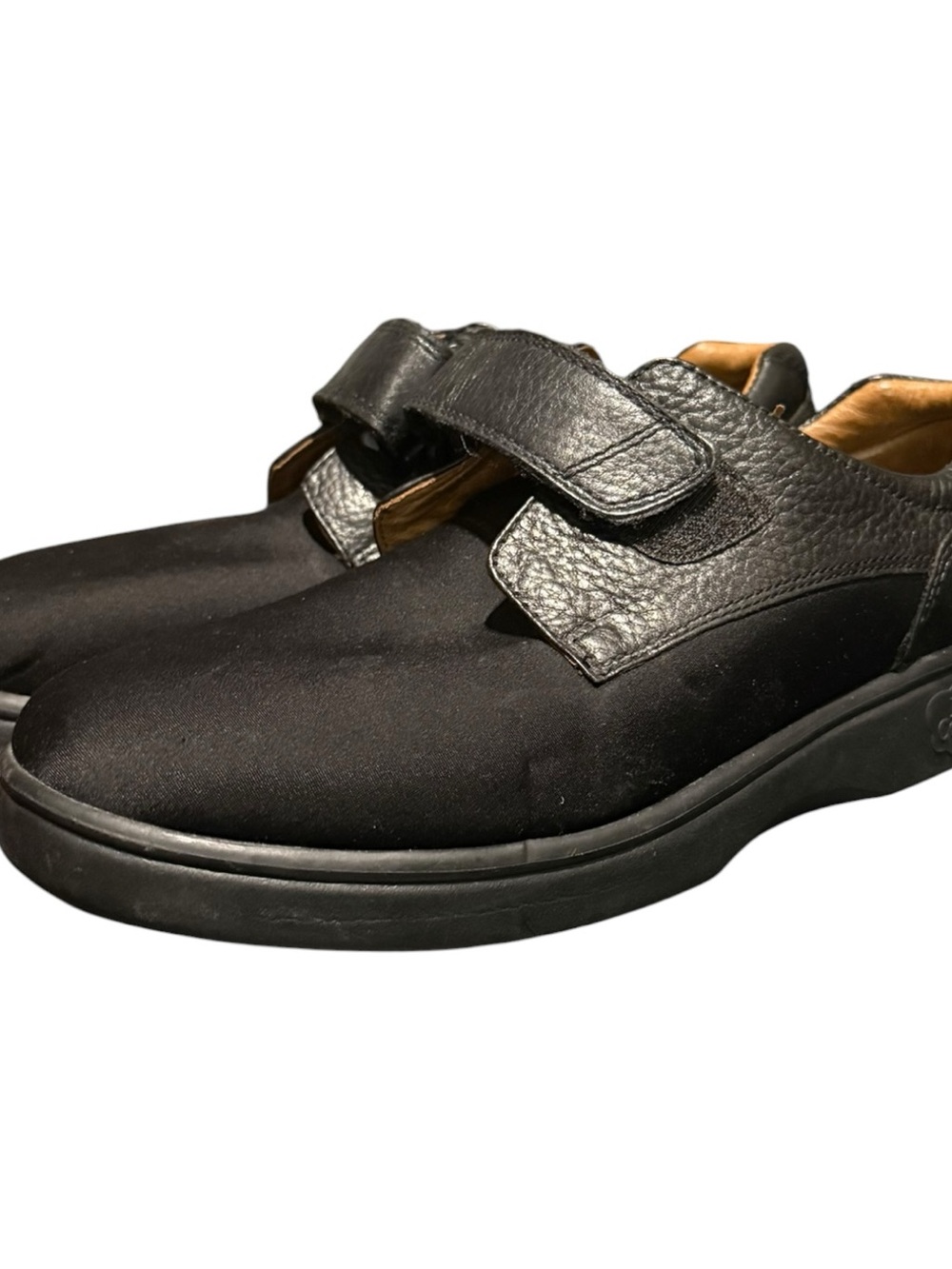 Dr Comfort Annie X Shoes Women’s 10W Casual Comfort Strap Sneakers Black Leather